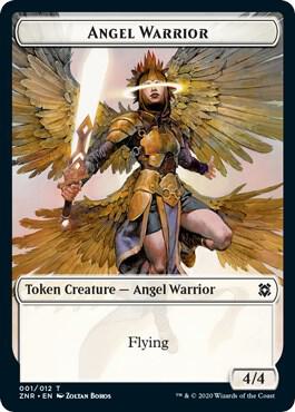 Angel Warrior // Shark Double-Sided Token (Challenger 2021)