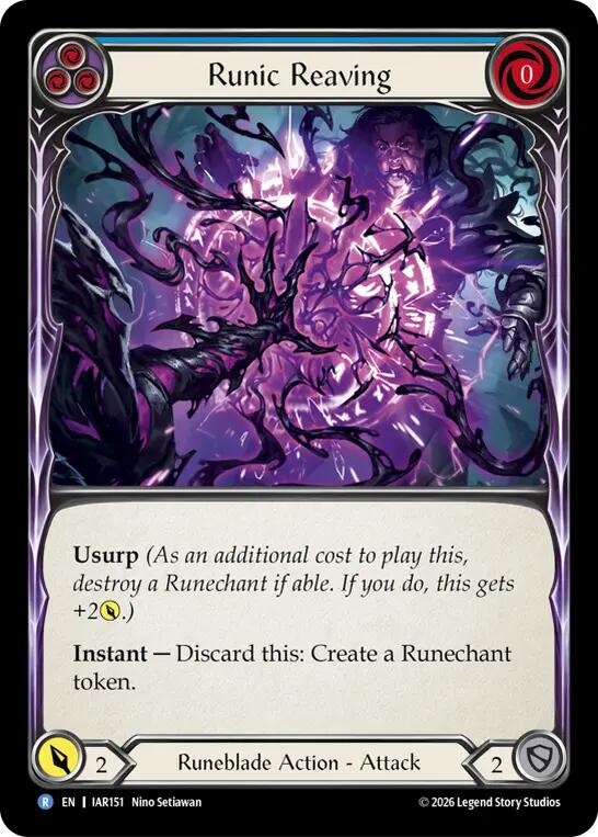Runic Reaving (Blue) [Usurp the Shadow Throne]
