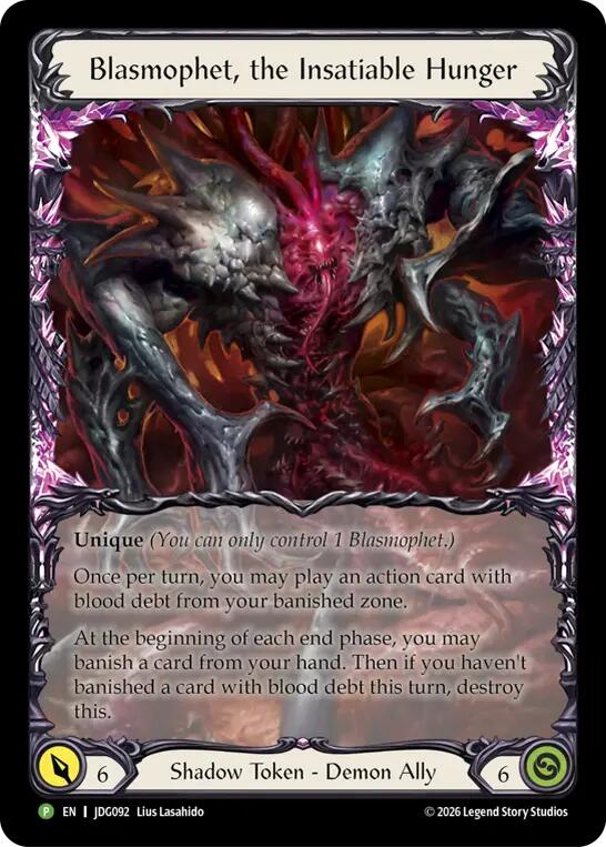 Blasmophet, the Insatiable Hunger - JDG092 [Flesh and Blood: Promo Cards]