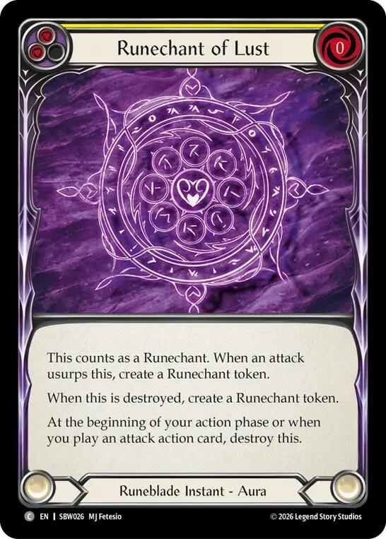 Runechant of Lust [Silver Age: Usurp the Shadow Throne]