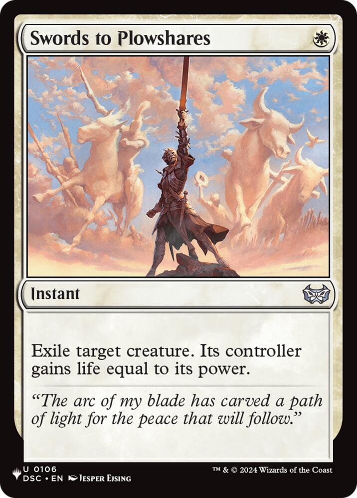 Swords to Plowshares (DSC)