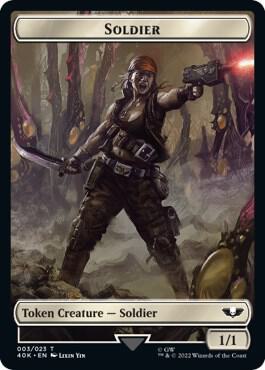 Soldier (003) // Ultramarines Honour Guard Double-Sided Token (Surge Foil)