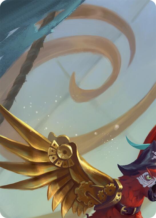 Puffin, Full Steam Ahead // Marlynn, Treasure Hunter Double Sided Art Card (Top Left)