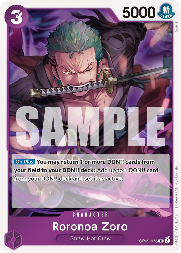 Roronoa Zoro - OP09-076