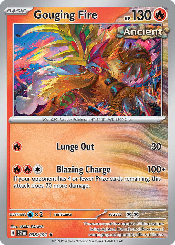 Gouging Fire - 038/191 [Deck Exclusives]