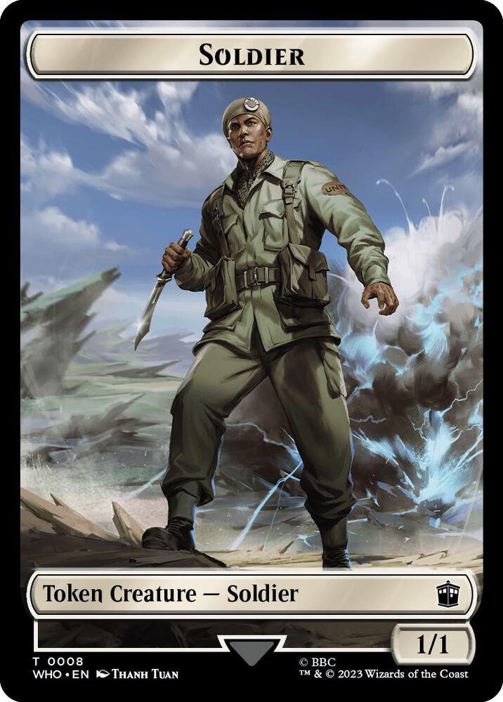 Soldier // Treasure (0028) Double-Sided Token