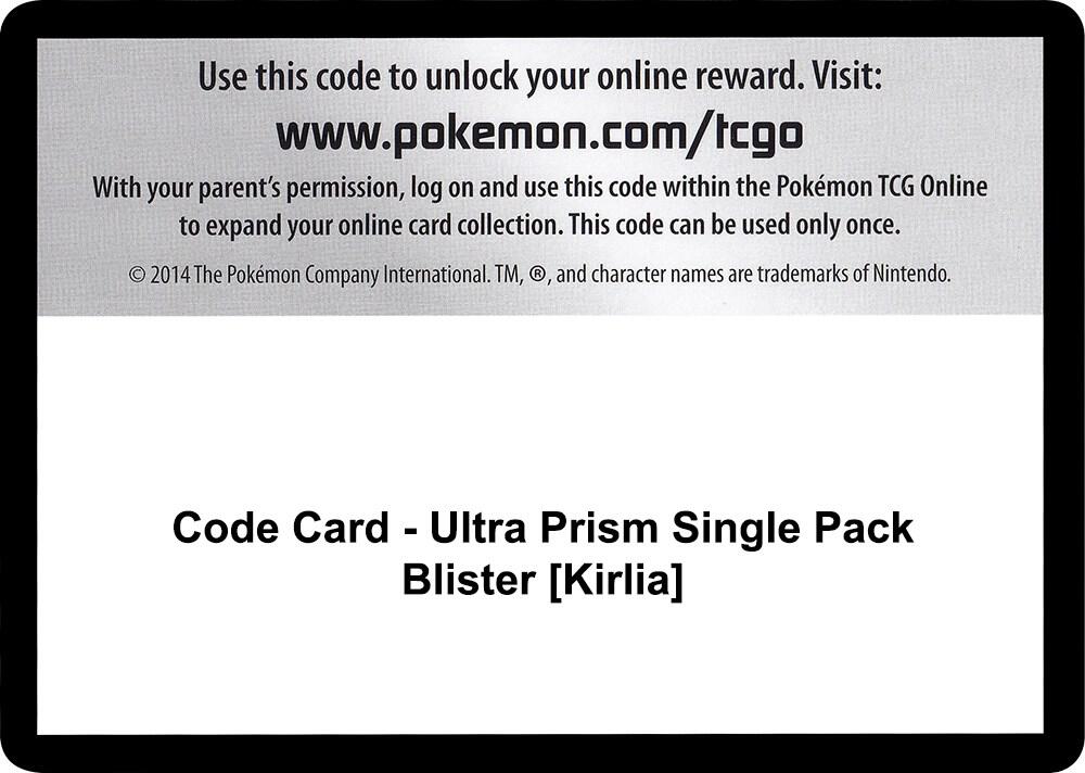 Code Card - Ultra Prism Single Pack Blister [Kirlia]
