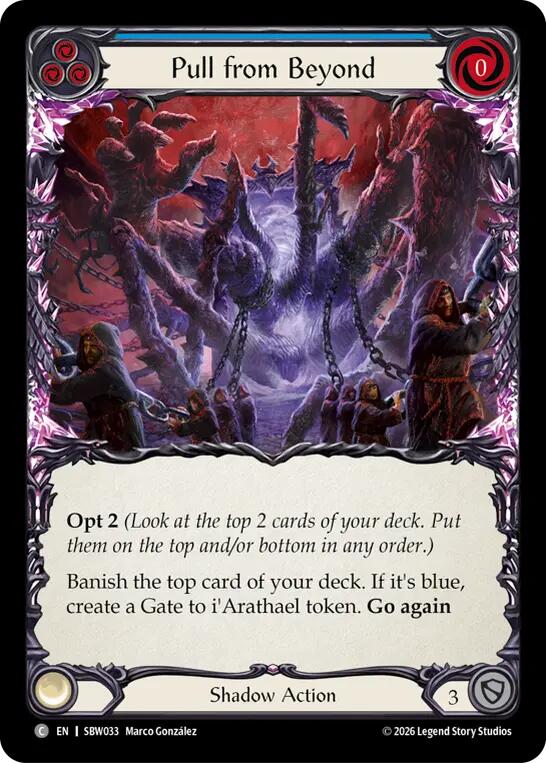 Pull From Beyond (Blue) [Silver Age: Usurp the Shadow Throne]