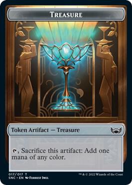 Treasure (017) // Wizard Double-Sided Token
