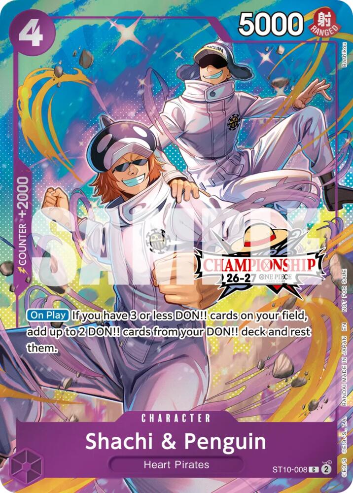 Shachi & Penguin (CS 26-27 Celebration Pack) - ST10-008 [One Piece Promotion Cards]