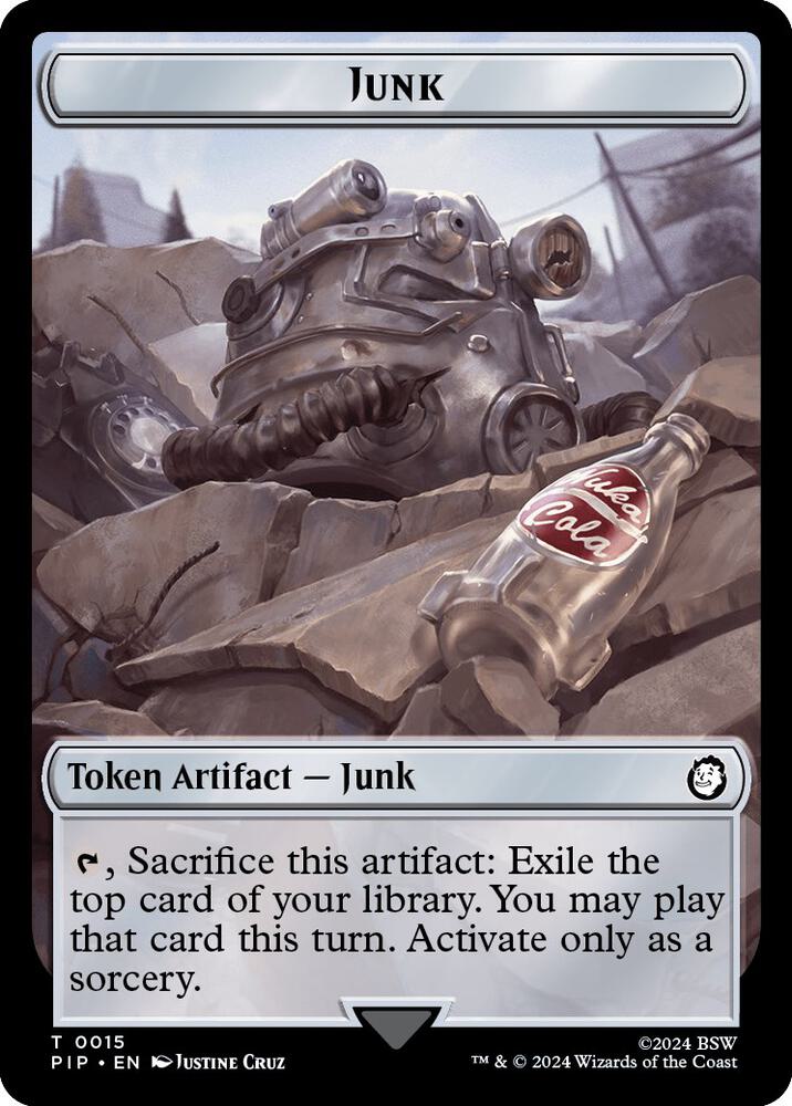 Junk // Copy Double-Sided Token [Universes Beyond: Fallout]