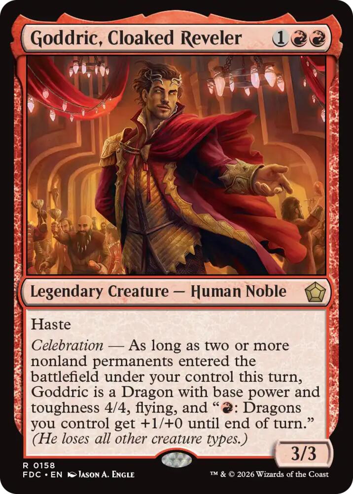 Goddric, Cloaked Reveler [Commander: Foundations]