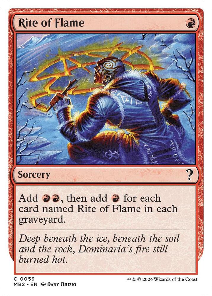 Rite of Flame (White Border)