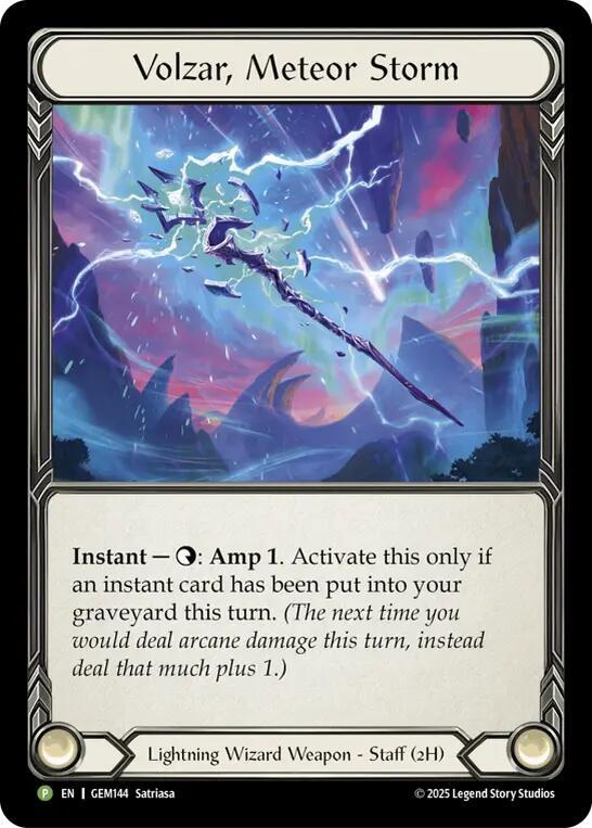 Volzar, Meteor Storm