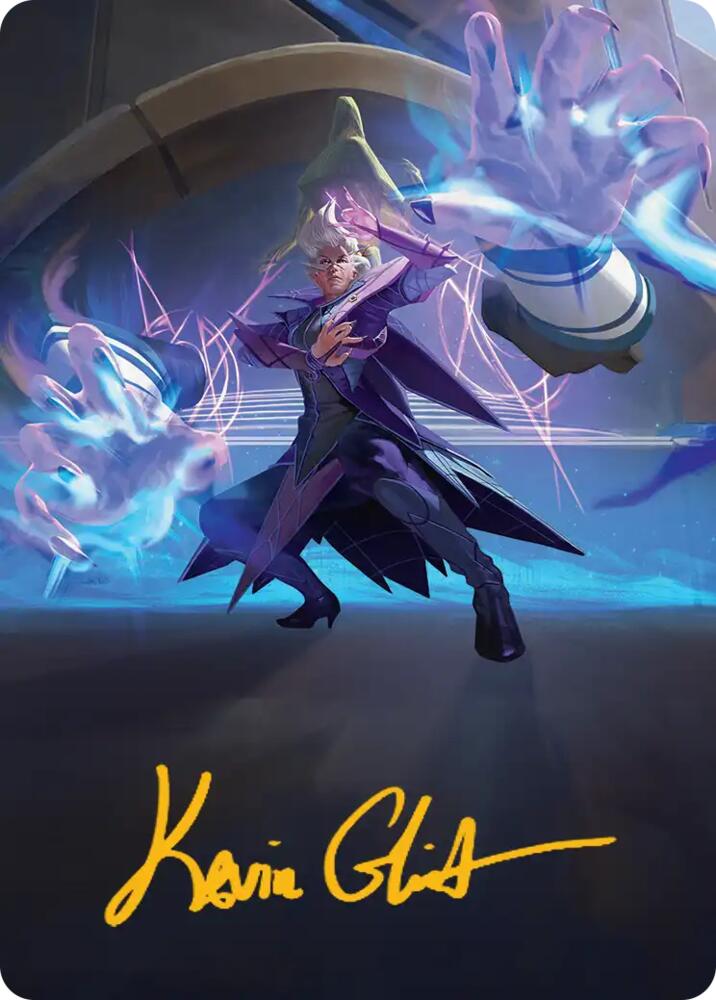 Null Summoner Art Card (Gold-Stamped Signature) [Art Series: Reality Fracture]