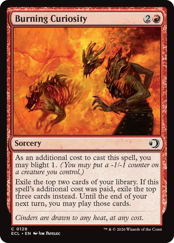 Burning Curiosity