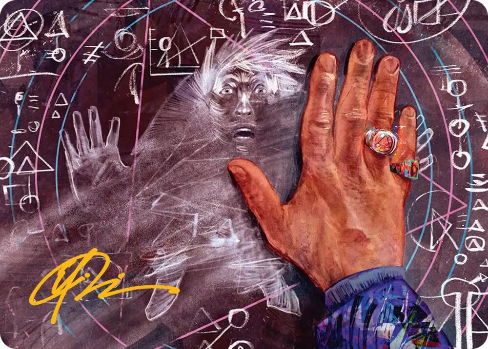 Solve for Disappointment Art Card (Gold-Stamped Signature) [Art Series: Reality Fracture]