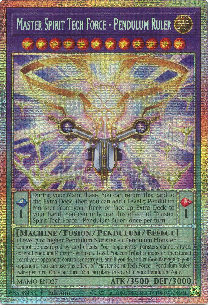 Master Spirit Tech Force - Pendulum Ruler (Starlight Rare) [Magnificent Monsters]