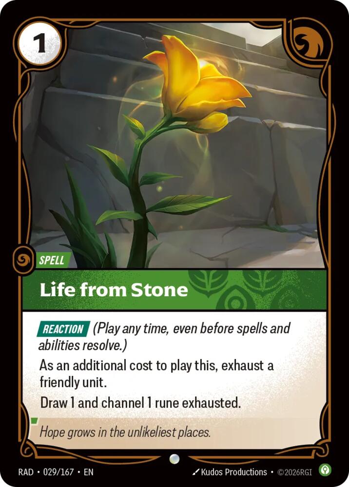 Life from Stone [Radiance]
