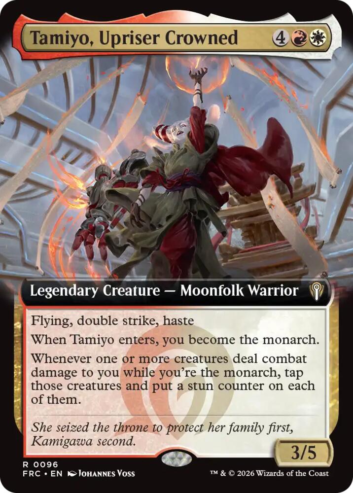 Tamiyo, Upriser Crowned (Extended Art) [Commander: Reality Fracture]