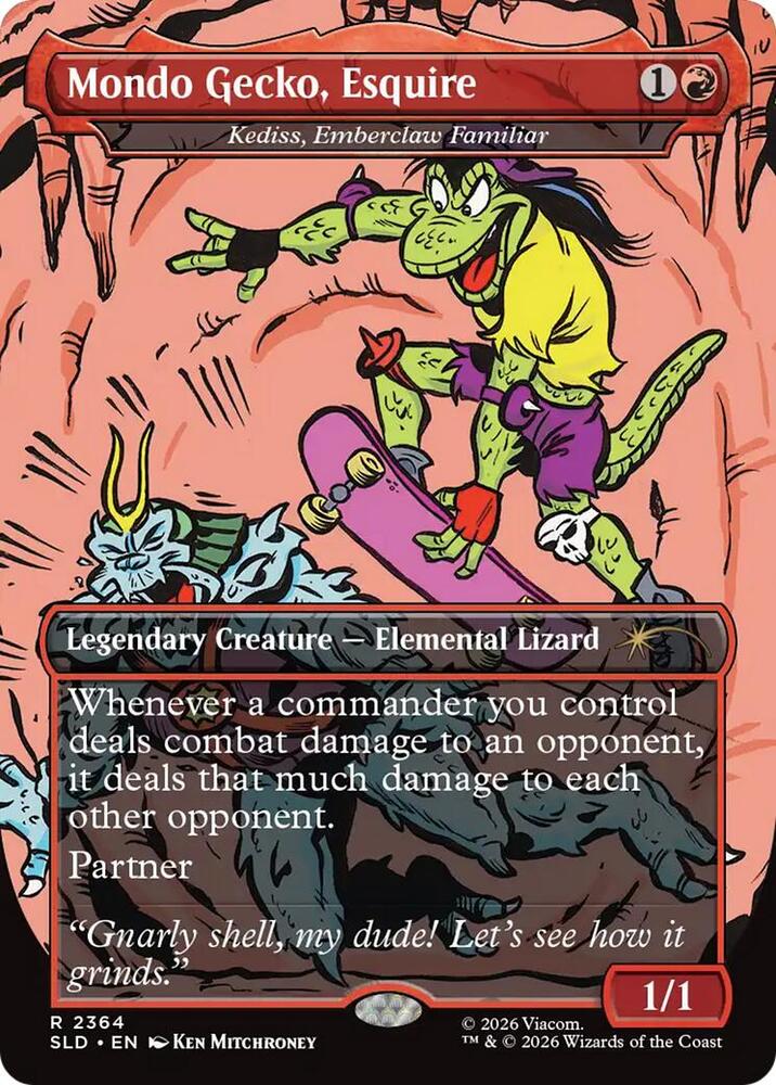 Mondo Gecko, Esquire - Kediss, Emberclaw Familiar