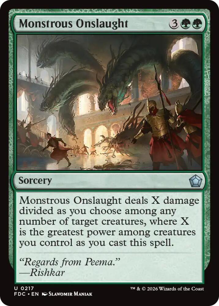 Monstrous Onslaught [Commander: Foundations]