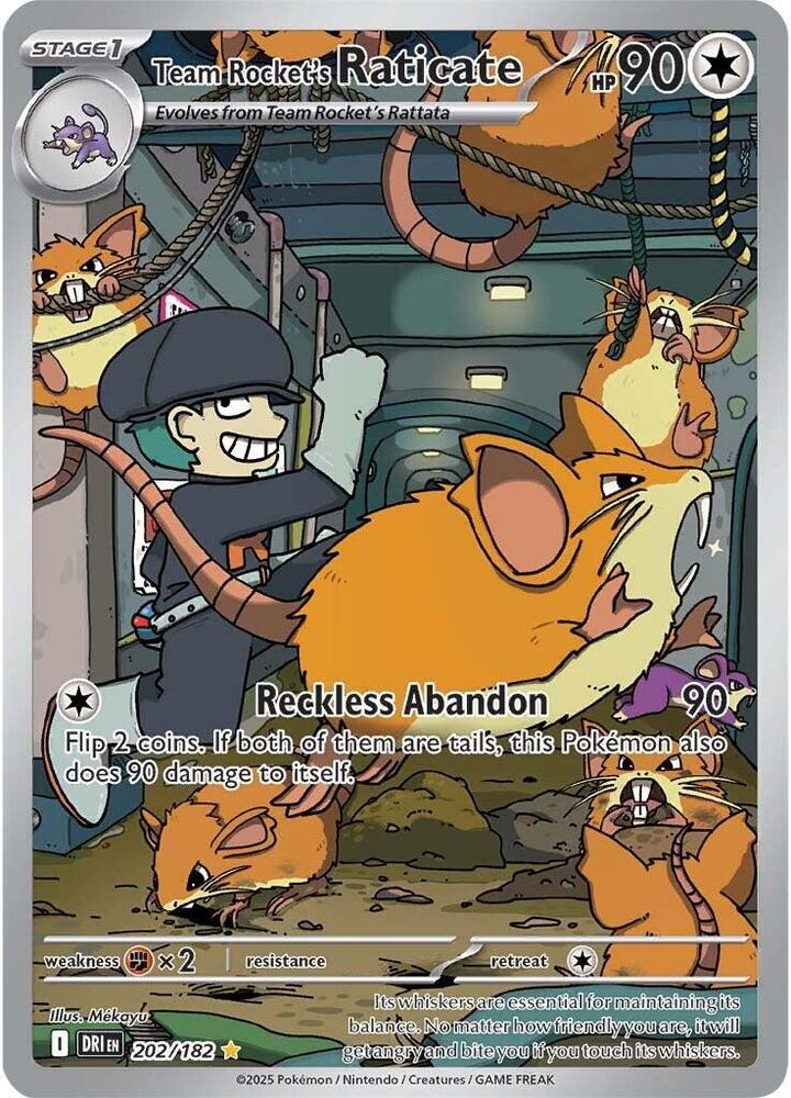 Team Rocket's Raticate - 202/182