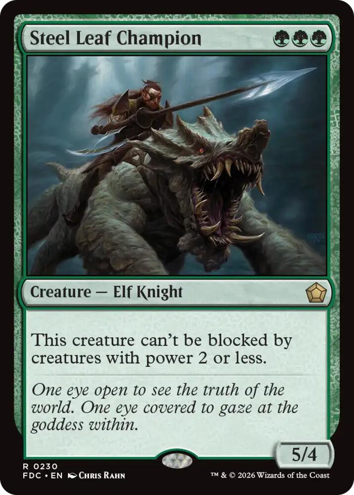 Steel Leaf Champion [Commander: Foundations]