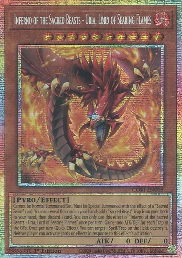 Inferno of the Sacred Beasts - Uria, Lord of Searing Flames (Starlight Rare)