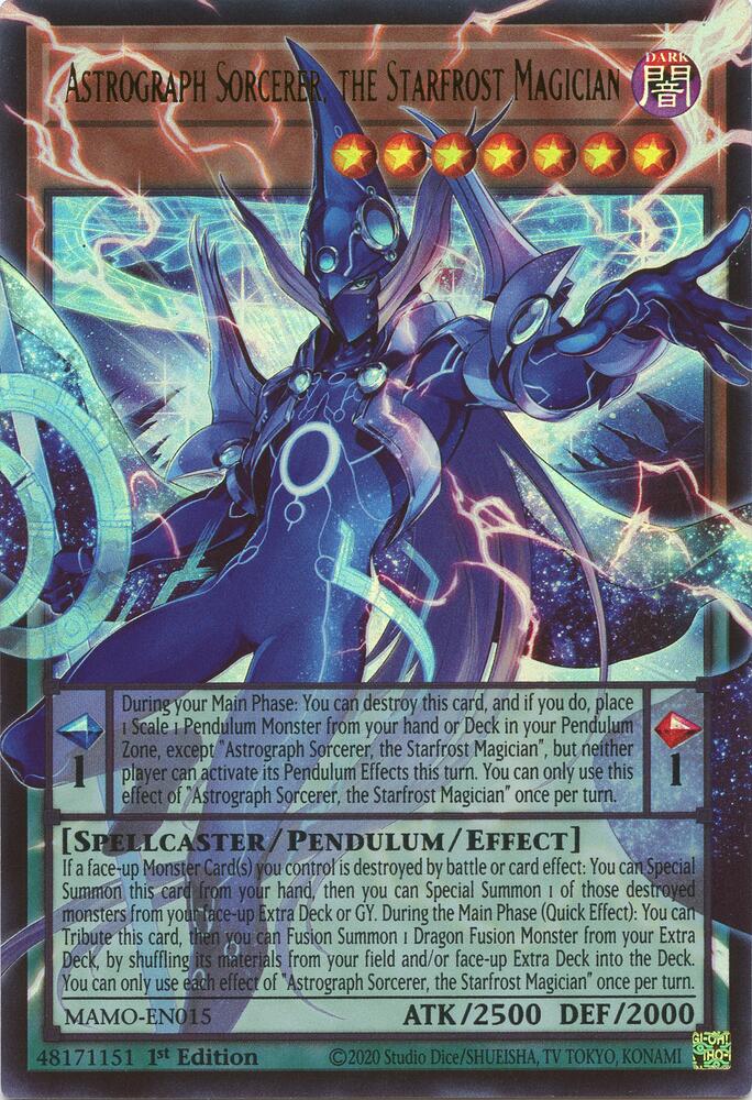 Astrograph Sorcerer, the Starfrost Magician (Extended Art) [Magnificent Monsters]