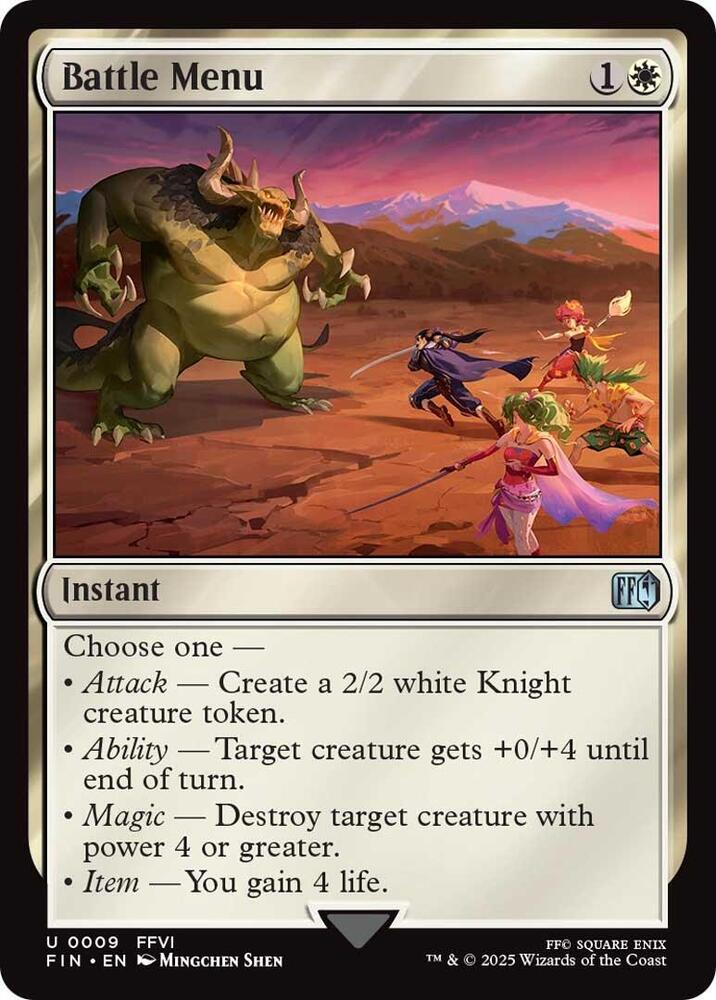 Battle Menu