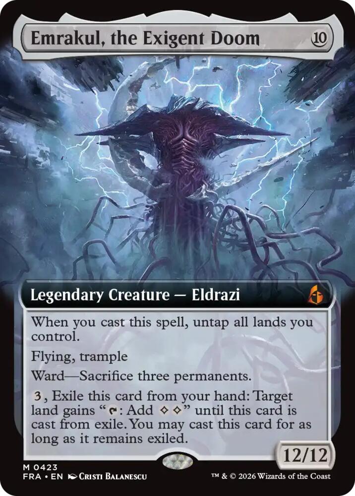 Emrakul, the Exigent Doom (Extended Art) [Reality Fracture]