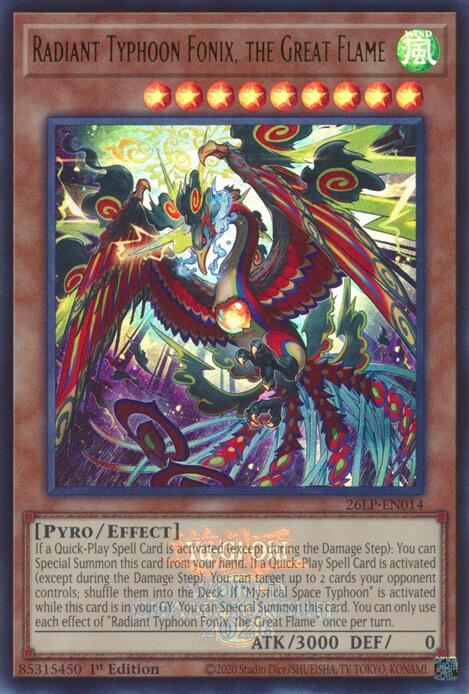 Radiant Typhoon Fonix, the Great Flame (Emblazoned) [Limited Pack World Championship 2026]