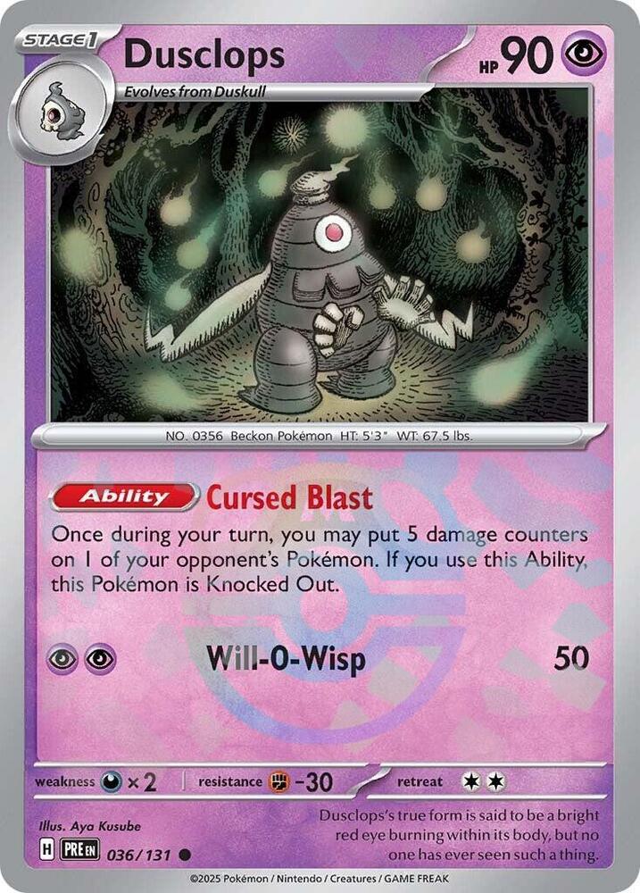 Dusclops (Master Ball Pattern)