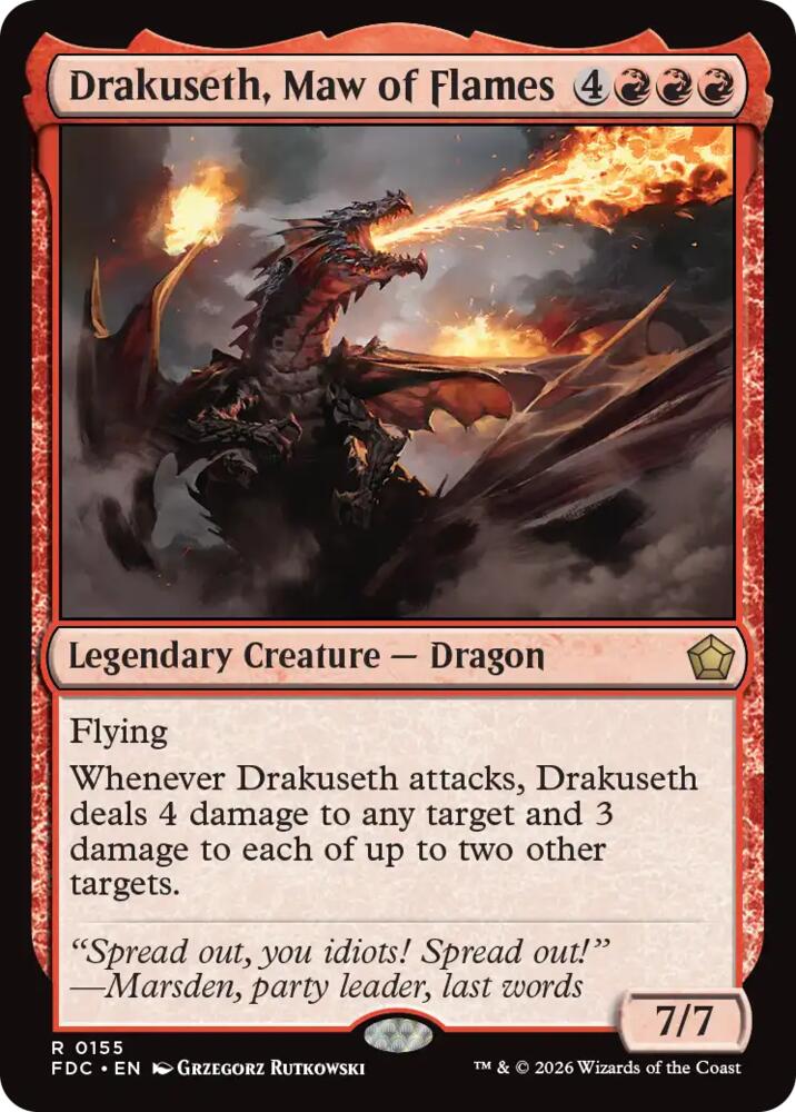 Drakuseth, Maw of Flames [Commander: Foundations]