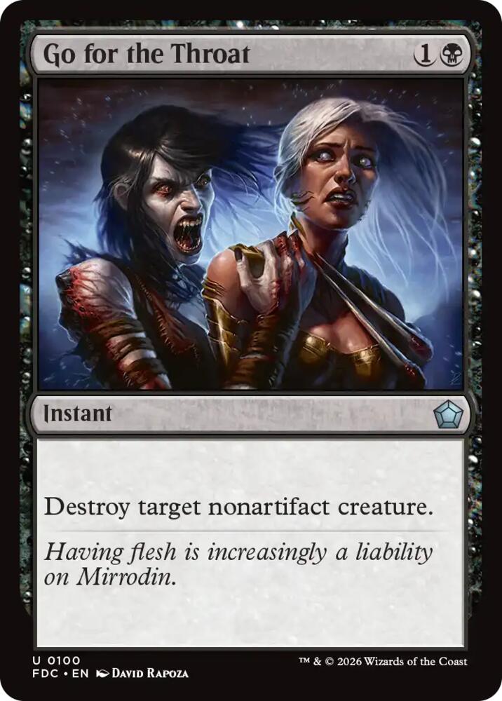 Go for the Throat [Commander: Foundations]