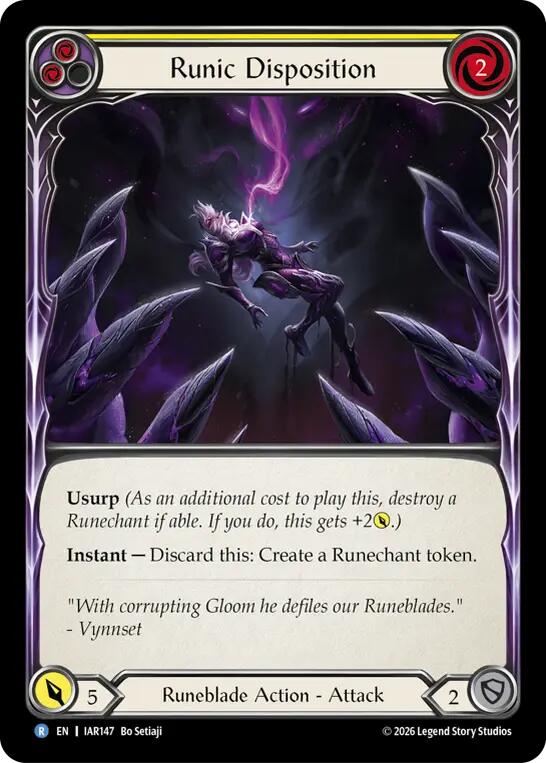 Runic Disposition (Yellow) [Usurp the Shadow Throne]