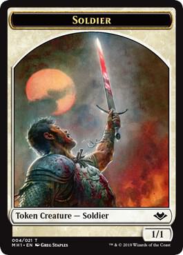 Soldier // Squirrel Double-Sided Token