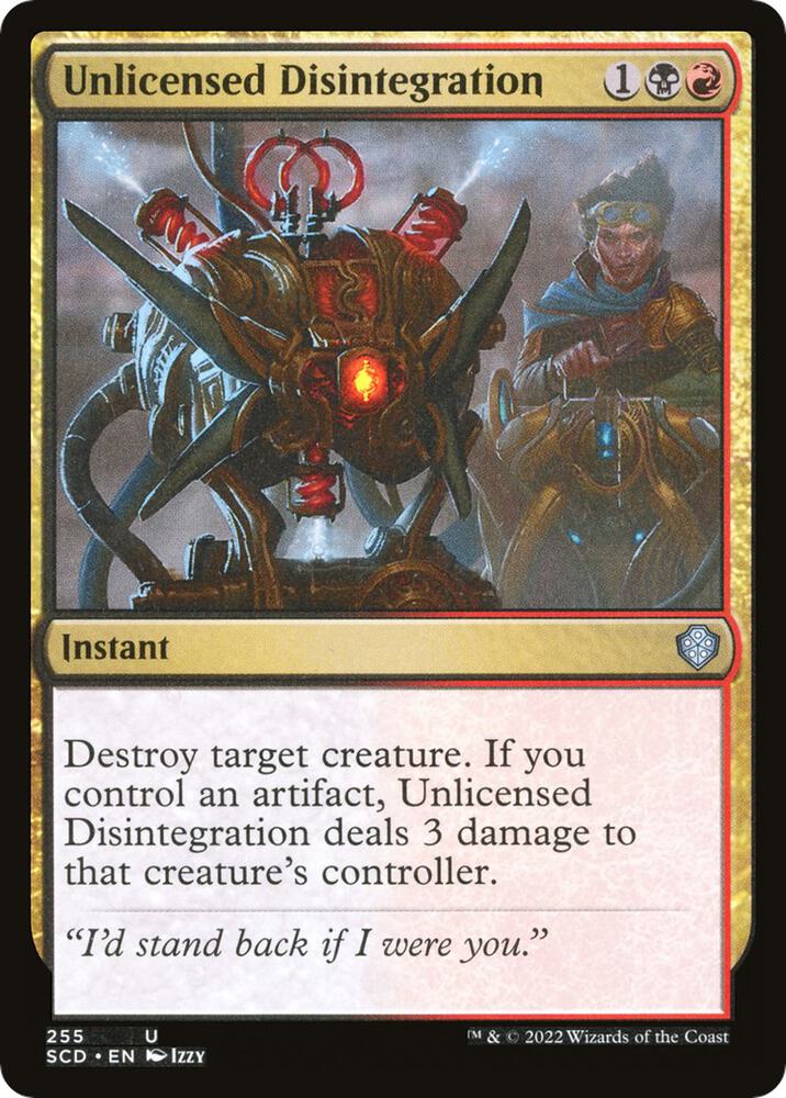 Unlicensed Disintegration