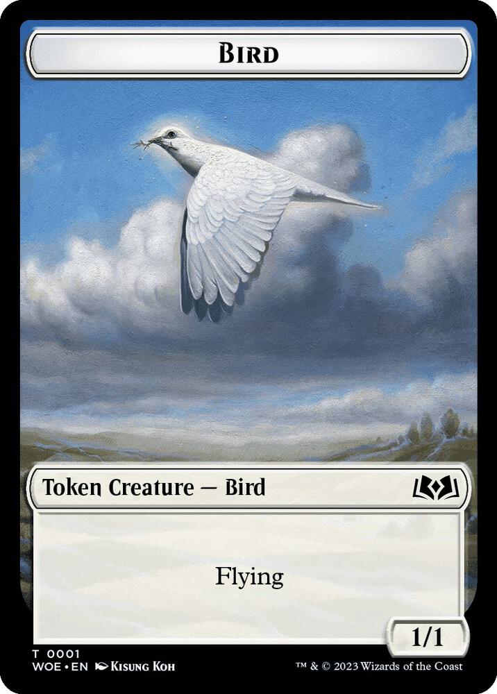 Bird // Human Double-Sided Token [Commander: Wilds of Eldraine]