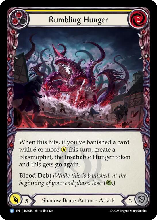 Rumbling Hunger (Yellow) [Usurp the Shadow Throne]