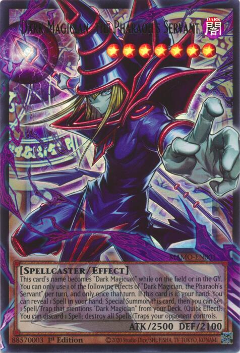Dark Magician, the Pharaoh's Servant (Extended Art) [Magnificent Monsters]