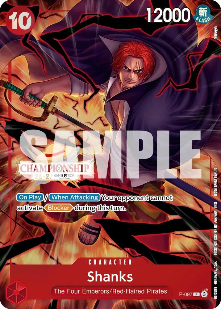 Shanks (CS 26-27 Event Pack Finalist Ver.) - P-097 [One Piece Promotion Cards]