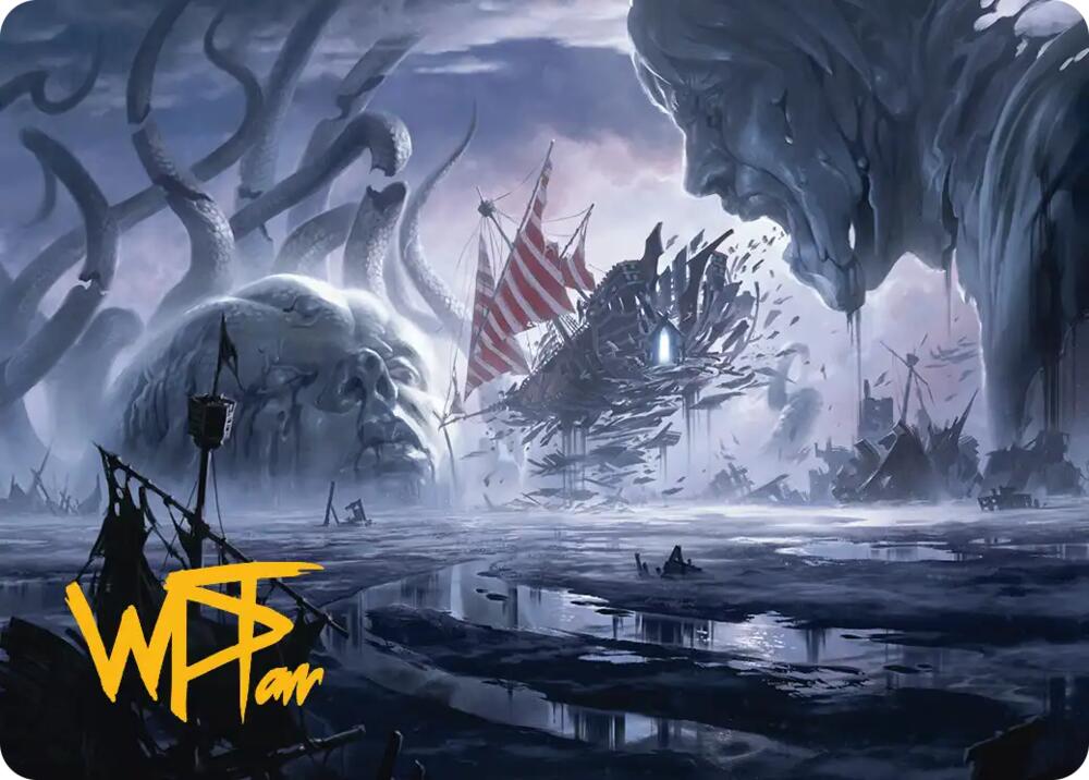 Shipwreck Marsh Art Card (Gold-Stamped Signature) [Art Series: Reality Fracture]