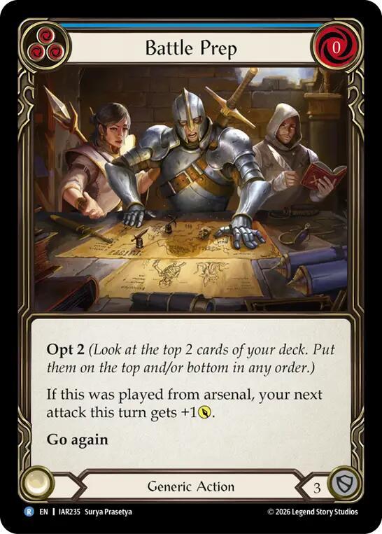Battle Prep (Blue) [Usurp the Shadow Throne]