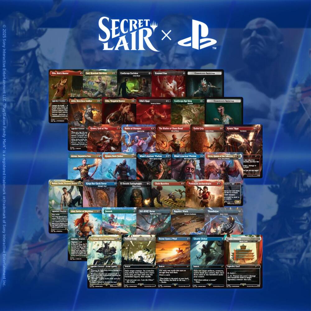 Secret Lair x Playstation Superdrop: Non-Foil Trophy Bundle