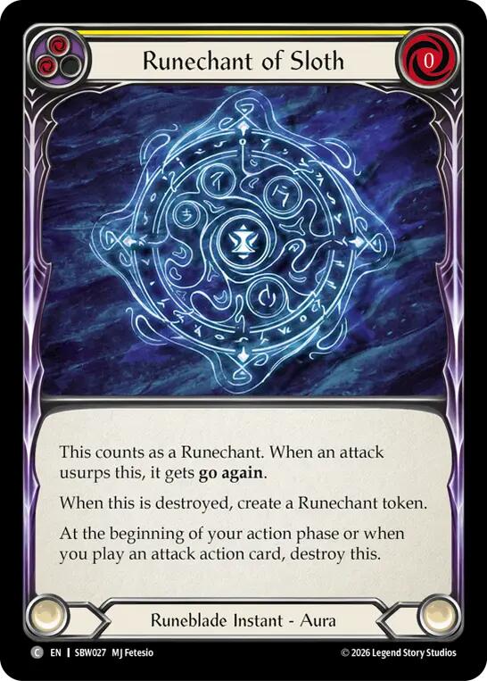 Runechant of Sloth [Silver Age: Usurp the Shadow Throne]