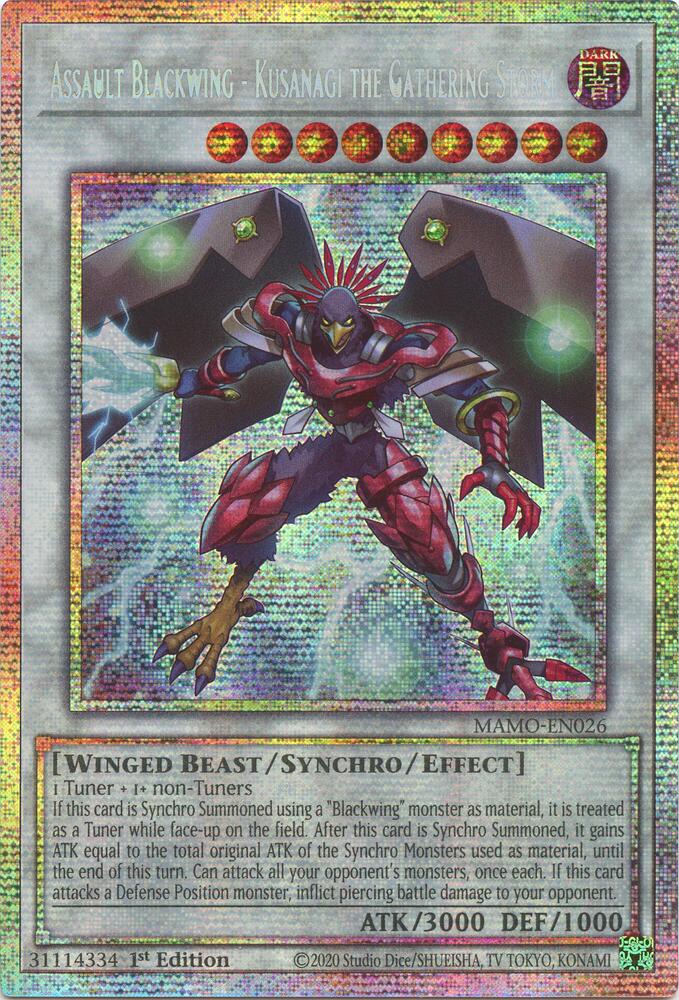 Assault Blackwing - Kusanagi the Gathering Storm (Starlight Rare) [Magnificent Monsters]