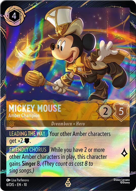 Mickey Mouse - Amber Champion [Disney Lorcana Promo Cards]