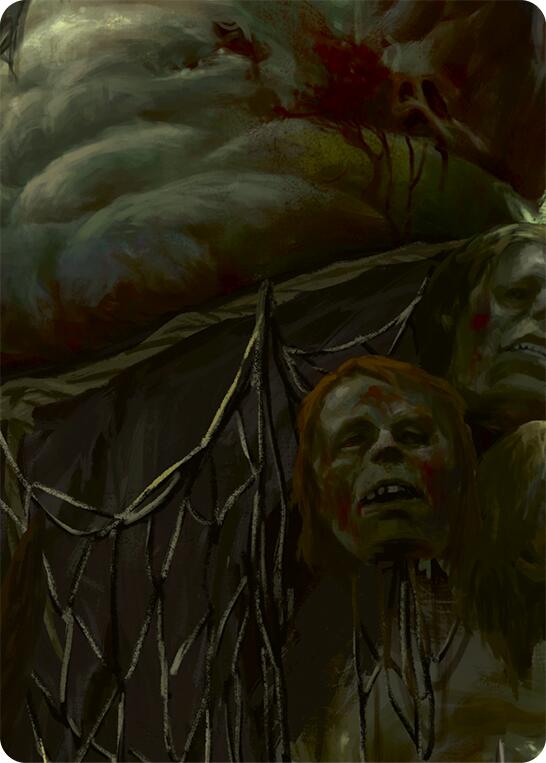 Riptide, Lurker of the Deep // Gravy Bones, Shipwrecked Looter Double Sided Art Card (Middle Left)